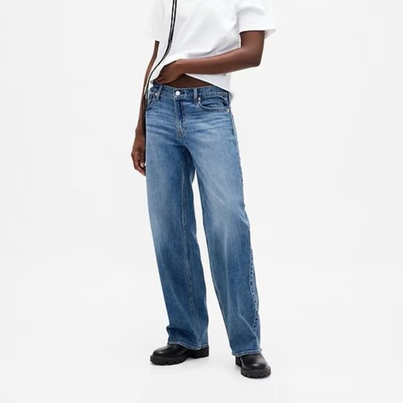 Gap - Low Rise '90s Loose Jeans (Medium Indigo) - Picture 1 of 4